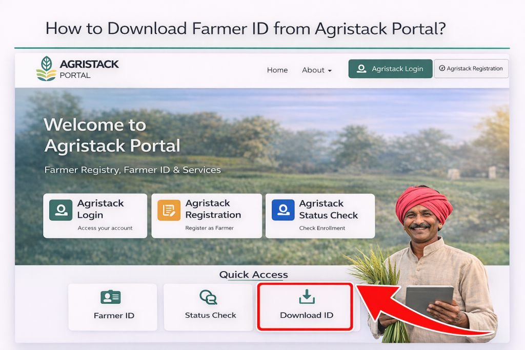 How to Download Farmer ID from Agristack Portal How to Download Farmer ID from Agristack Portal