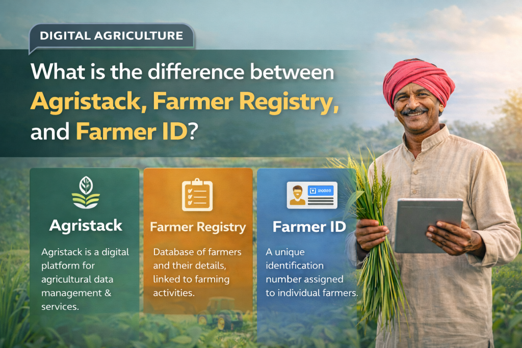 What is the difference between Agristack, Farmer Registry, and Farmer ID What is the difference between Agristack, Farmer Registry, and Farmer ID